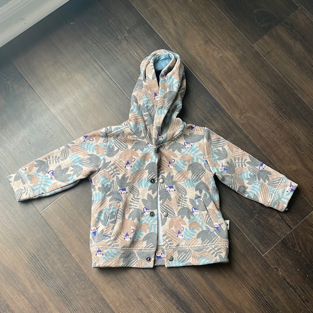 Absorba monkey Infant hoodie size 6 months